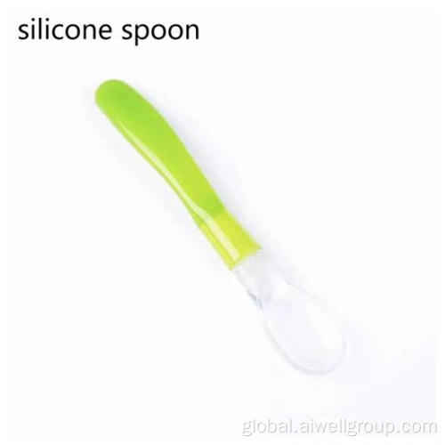 Silicone Spoons For Eating Baby Soft Spoon Baby Feeding Tableware Silicone Supplier